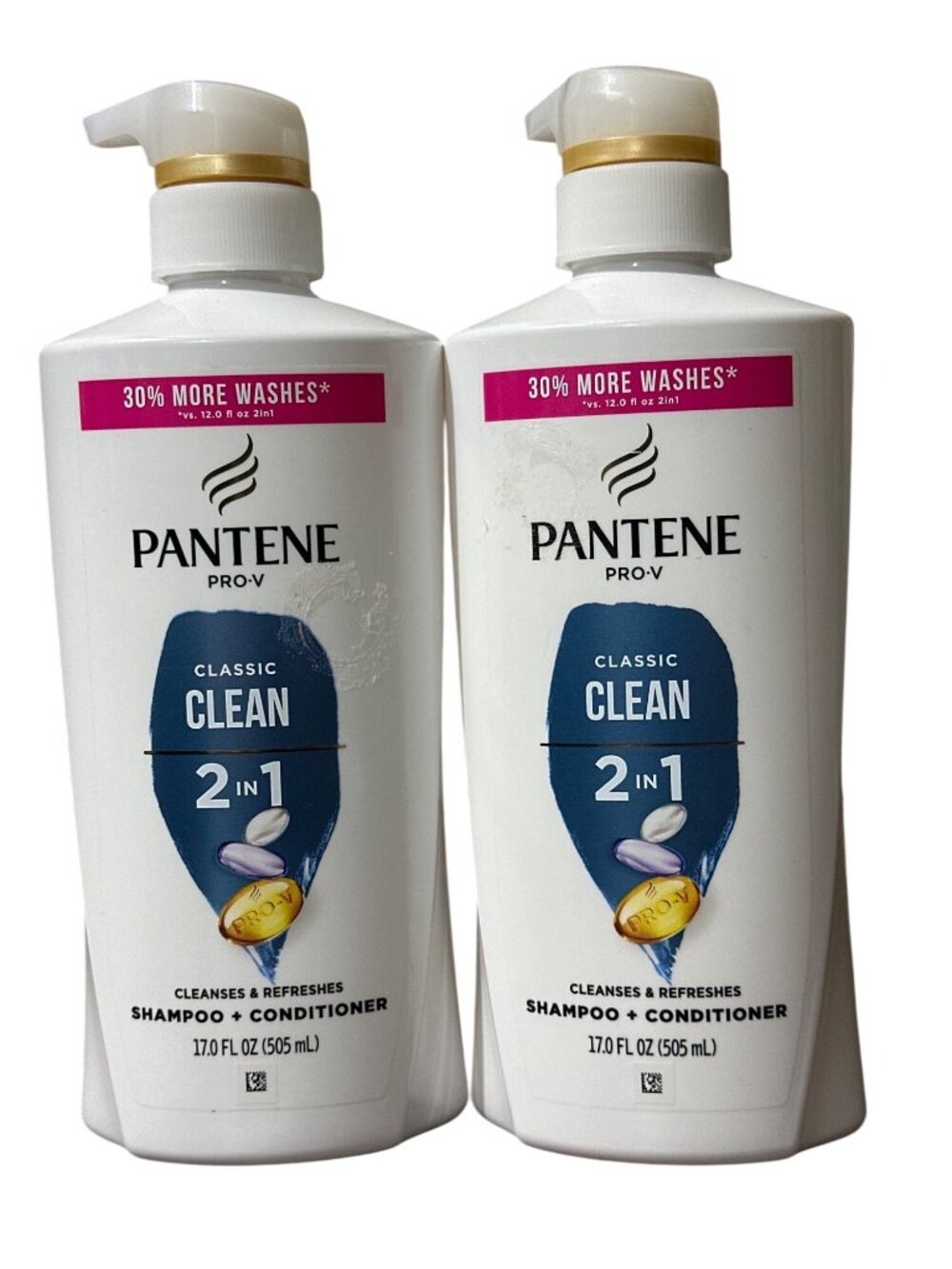 Pantene Pro-V Classic Clean 2-In-1 Shampoo & Conditioner Set 17 Fl Oz Each